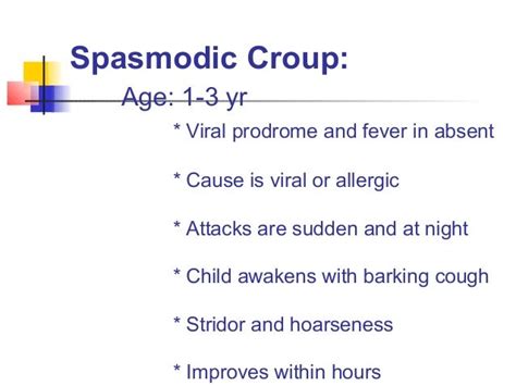 Acute Spasmodic Croup Get Images