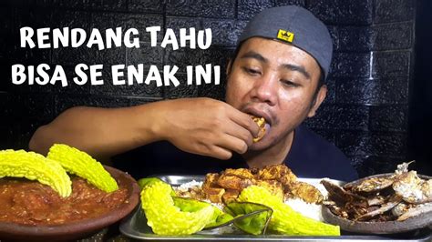 Coba Deh Rendang Tahu Dan Ikan Asin Dengan Sambal Terasi Lalap Pare Dan