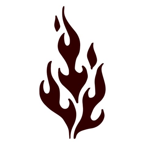 Flame Silhouette Png Designs For T Shirt Merch