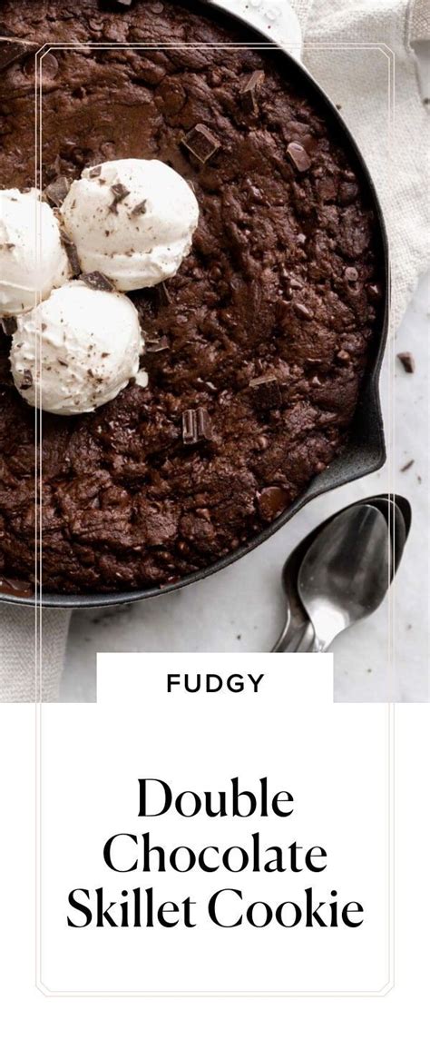 Double Chocolate Skillet Cookie Broma Bakery Recipe Skillet