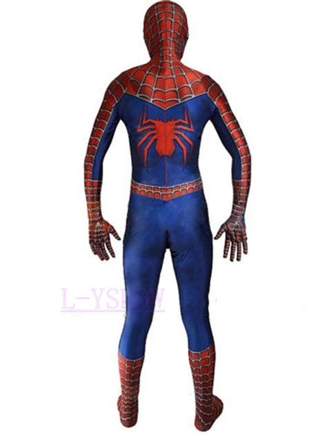 Classic Raimi Spiderman Jumpsuit Halloween Cosplay Costumes Zentai Suit