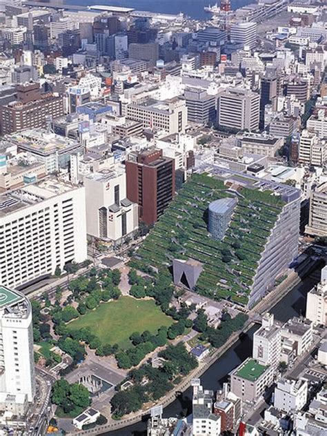 Acros Fukuoka The Serene Green Roof Of Japan Ecofriend