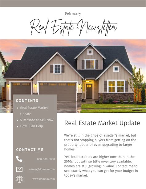 5 Inspiring Real Estate Email Newsletter Exampleskey Real Estate Resources