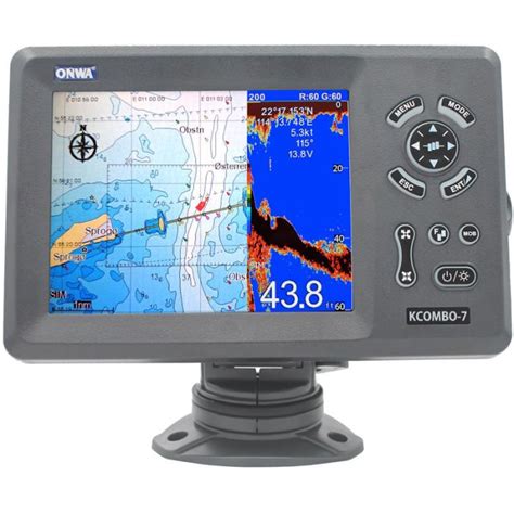 Onwa Kcombo 7 Gps Chart Plotter With Fish Finder 7 Inch Plastic Thru