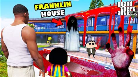 Franklin Trapped Inside His Evil Haunted House In GTA 5 SHINCHAN And