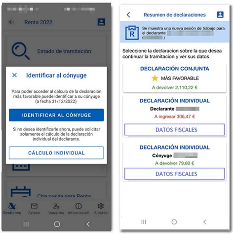 Agencia Tributaria APP AEAT Servicios Renta Presentación de la