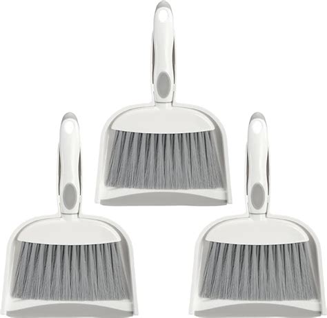 Frcctre 3 Pack Small Broom And Dustpan Set Mini Dustpan