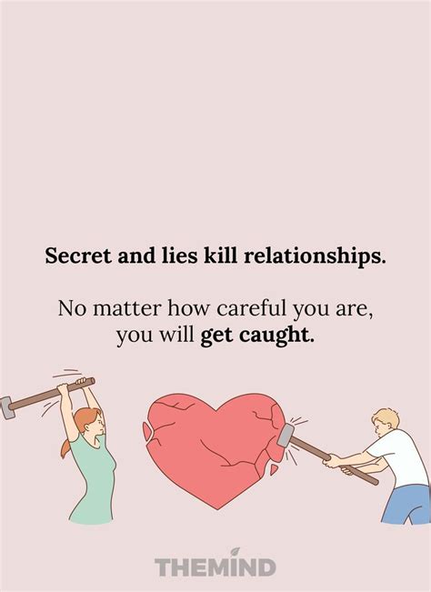 Secret And Lies Kill Relationships Good Relationship Quotes