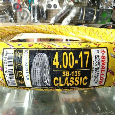 Jual BAN LUAR SWALLOW CLASSIC SB 135 UKURAN 400 RING 17 CLASSIC Di