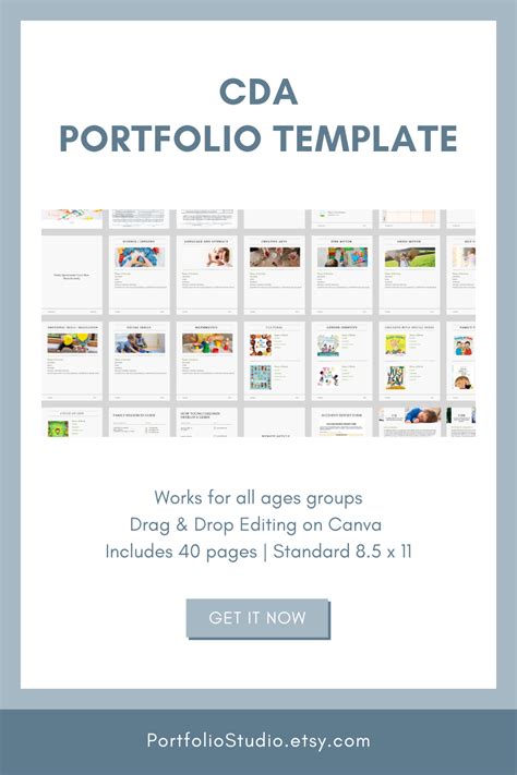 Cda Portfolio Template Printable Word Searches