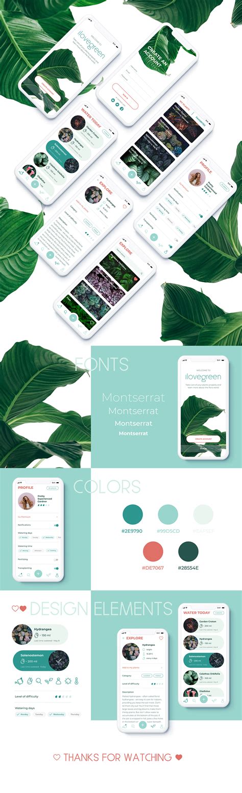 ilovegreen - app for your plants on Behance