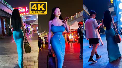 街拍廣州酒吧街，驚現大網紅 4k Walk China，bar Street，nightlife，guangzhou City Youtube