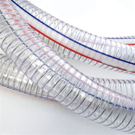 Spiral Flexible PVC Transparent Plastic Steel Wire Water Hose China