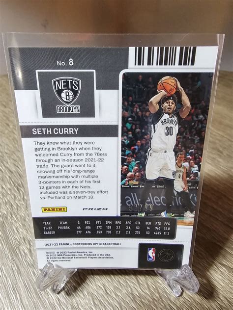 Panini Contenders Optic Seth Curry Season Ticket Silver