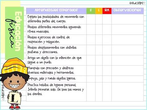 Pin De Maestra Anita En Evaluaci N Educaci N F Sica Preescolar