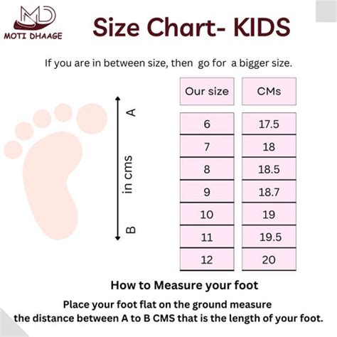 Size Chart Kids – Motidhaage