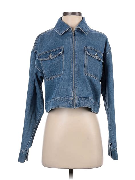 Forever 21 Solid Blue Denim Jacket Size S 35 Off Thredup