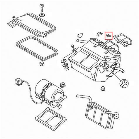 Blower Motor Cover Retaining Clip Mercedes Benz R107 Slslc Classic