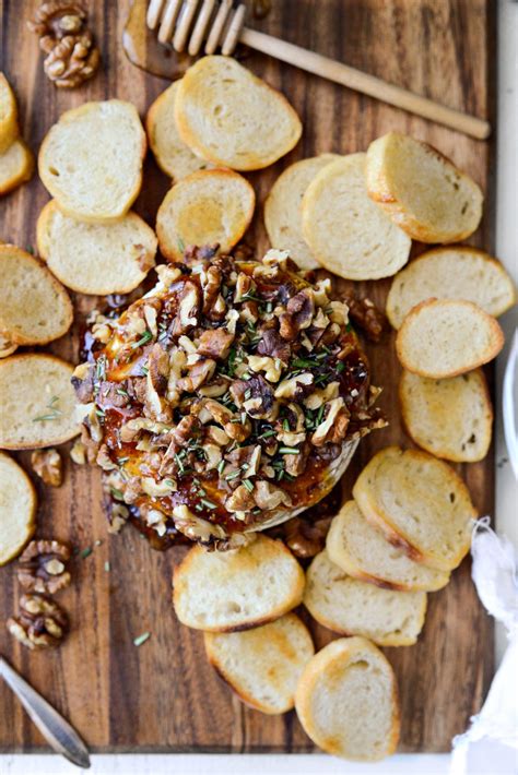 Honey Baked Brie With Fig Jam And Walnuts Simply Scratch