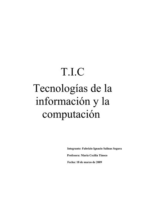 Informe Tics Pdf