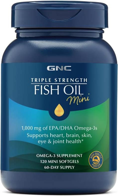 GNC GNC Triple Strength Fish Oil Mini Twin Pack Amazon Mx