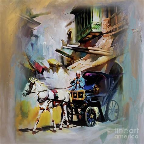 Horse Cart 01 Painting By Gull G Fine Art America