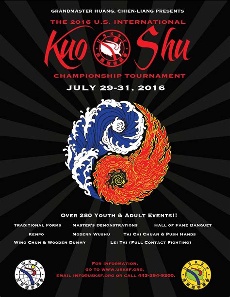 The 2016 Kuo Shu Tournament Flyer Now Available USKSF