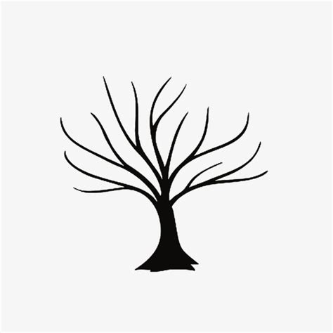 Tree Black Sketch Png Arbol Sin Hojas Silhouetted Decoracion