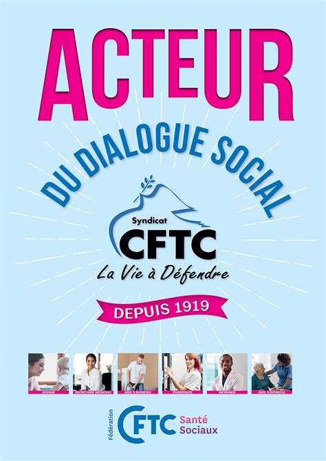 CFTC Santé Sociaux Poster CFTC acteur du dialogue social