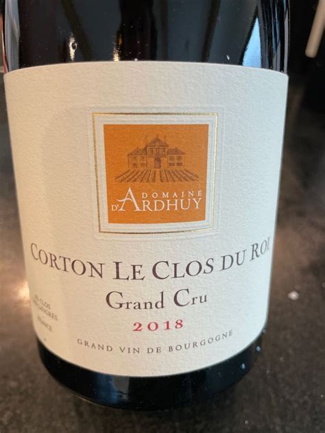 2020 Domaine d Ardhuy Corton Pougets France Burgundy Côte de Beaune