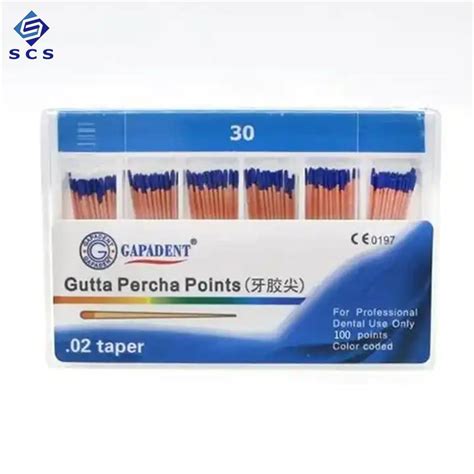 Original Color Coded Gapadent Gutta Percha Points Of Of Dental Hospital