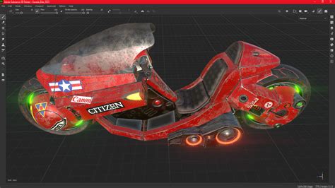 ArtStation - Kaneda's Bike (Akira) - 3D Model with textures | Resources