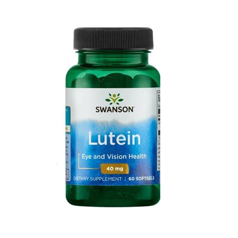 Swanson Lutein Eye And Vision Health 40mg 60 Softgels Shopee Philippines