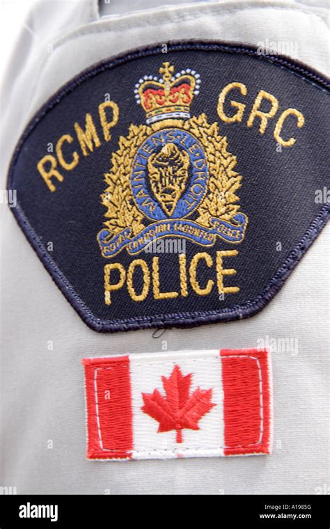 Patch Of The Royal Canadian Mounted Police Stock Photo Alamy