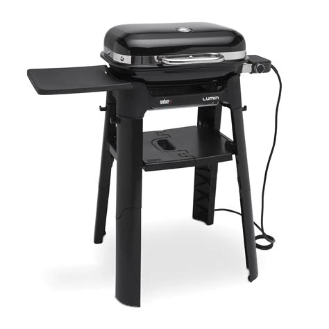 Weber Elektrogrill Lumin Compact Mit Stand Black