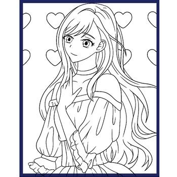 Manga Anime Coloring Pages By Felixes Tpt