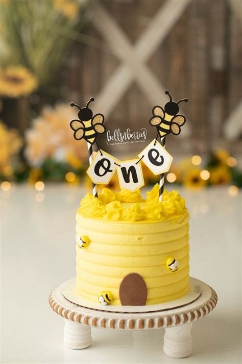 Bumble Bee Cake Topper Fun To Bee One Cake Topper Bumble Bee Birthday Bumble Bee First