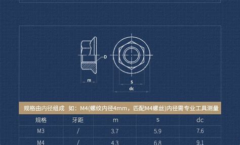 Wdy Stainless Steel Hexagon Flange Nut M M M M M M M