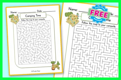 Camping Time Maze Puzzle Cheer