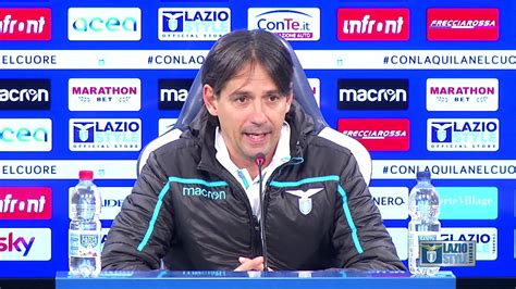 La Conferenza Stampa Di Mister Inzaghi Alla Vigilia Di Genoa Lazio