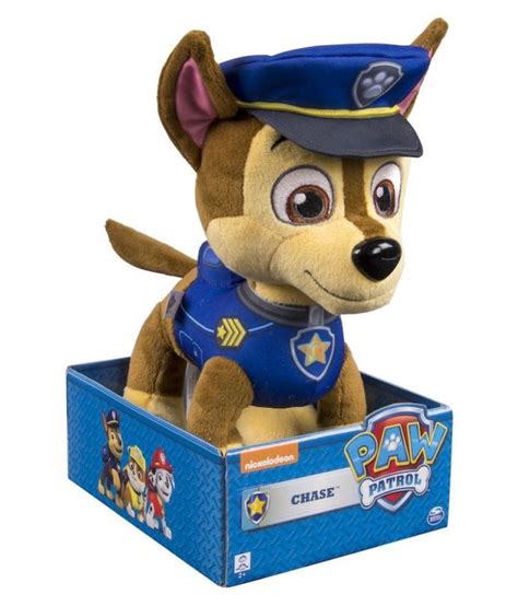 Paw Patrol Plush Chase (International) Soft Toy Multicolor - 25.4 cm ...