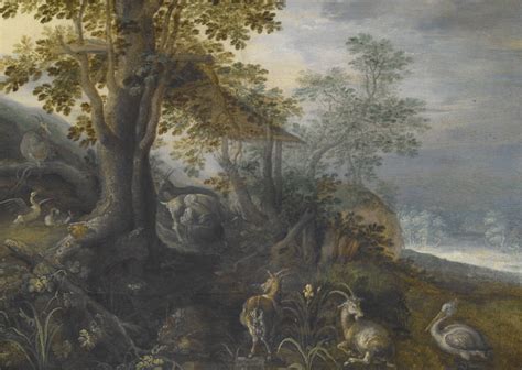 Roelandt Savery Landscape With Animals Ca 1610 Artsy