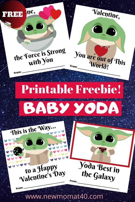 Free Baby Yoda Valentine S Day Printables Artofit