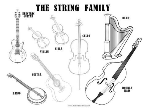 Top Imagen Dibujos De Instrumentos De Cuerda Para Colorear Porn