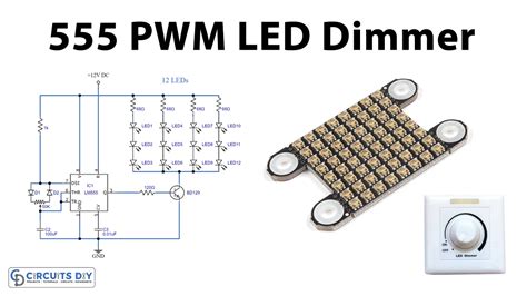 555 PWM LED Dimmer Circuit