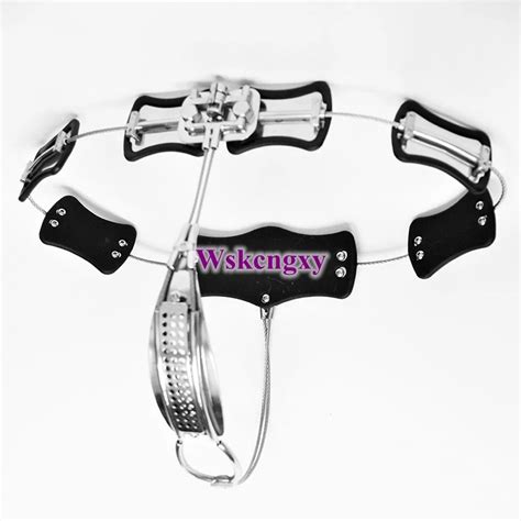 New Lock Design Female Chastity Belt Stainless Steel Adjustable