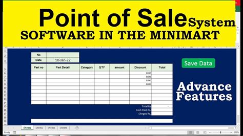 Excel Point Of Sale Pos Billing Software In Excel YouTube