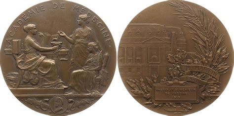 Frankreich 3 Republik Große Bronzemedaille 1915 Gravur v Patey