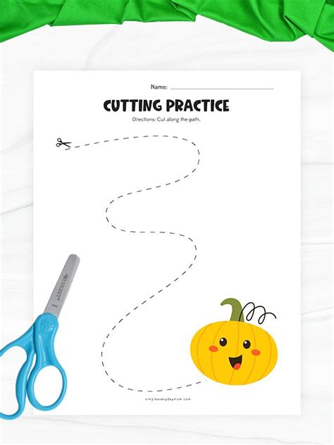 Free Printable Pumpkin Cutting Worksheets For Kids