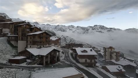 Photo Vidéo Météo Savoie les premiers flocons de neige sont tombés